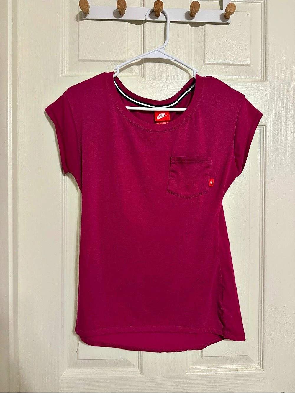 Nike Dri-FIT Pocket Tee Short Sleeve Pink Size XS